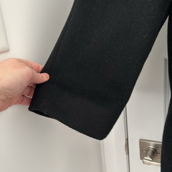 LONDON FOG - pure virgin wool winter coat black size 10 men - Picture 4 of 7